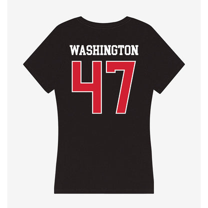 Eastern Washington - NCAA Football : Messiah Washington - Women's V-Neck T-Shirt-1