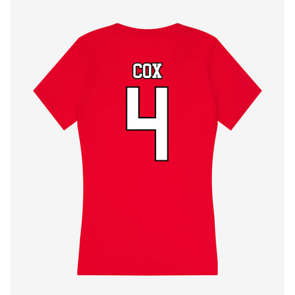 Youngstown State - NCAA Women's Lacrosse : Lena Cox - Women's V-Neck T-Shirt-1
