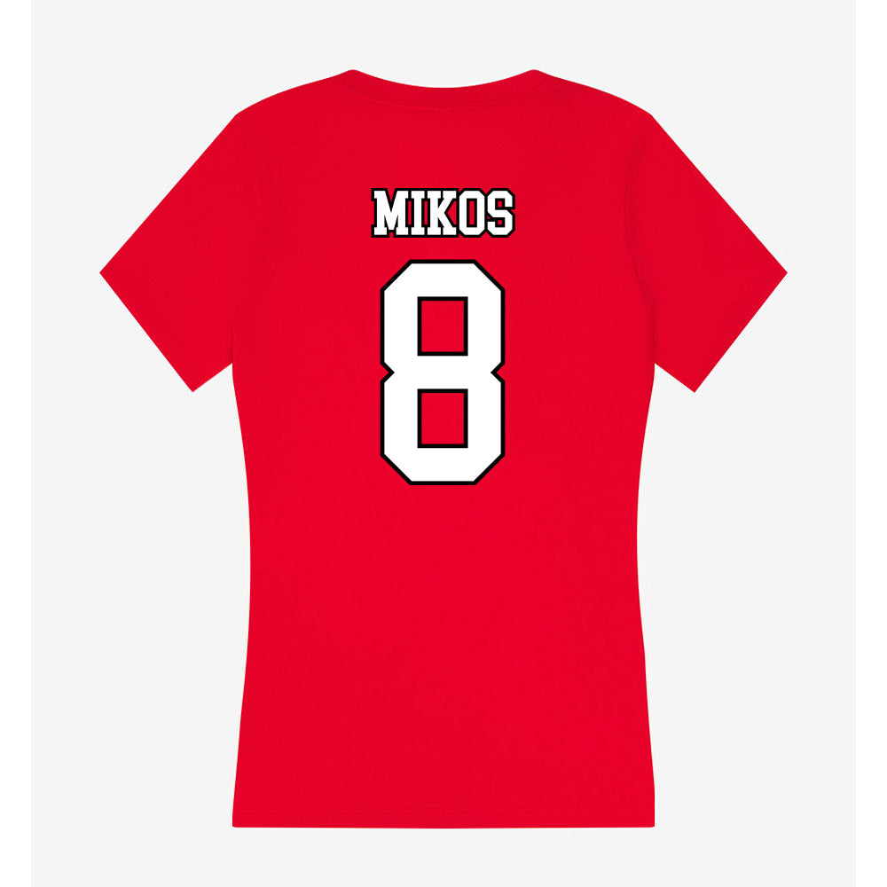 Youngstown State - NCAA Baseball : Brandon Mikos - Women's V-Neck T-Shirt-1