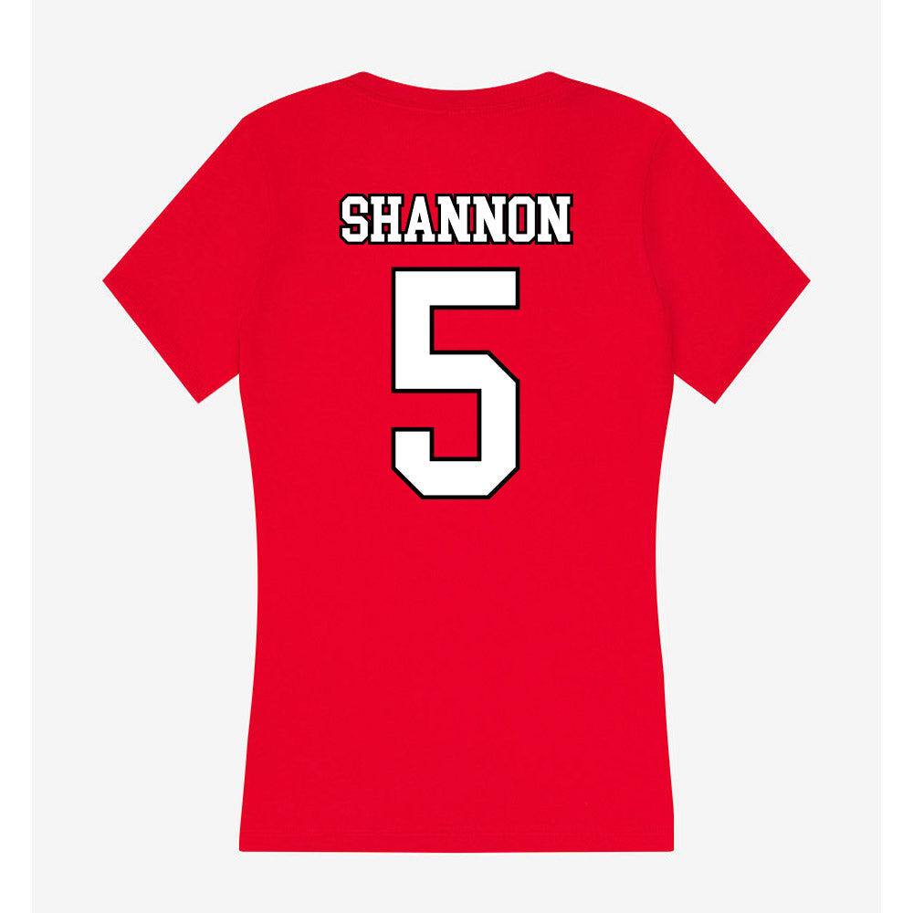 Youngstown State - NCAA Baseball : Brady Shannon - Women's V-Neck T-Shirt-1