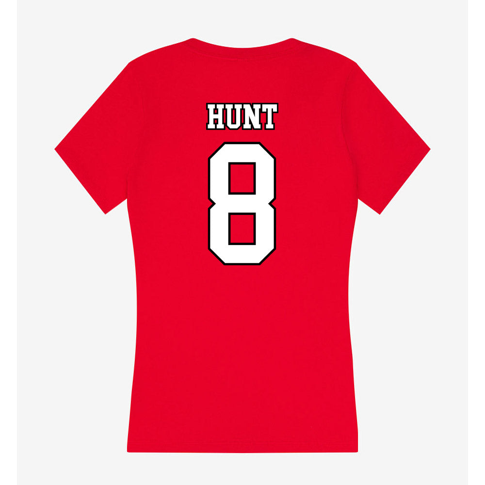 Youngstown State - NCAA Football : Bryan Hunt - Women's V-Neck T-Shirt-1
