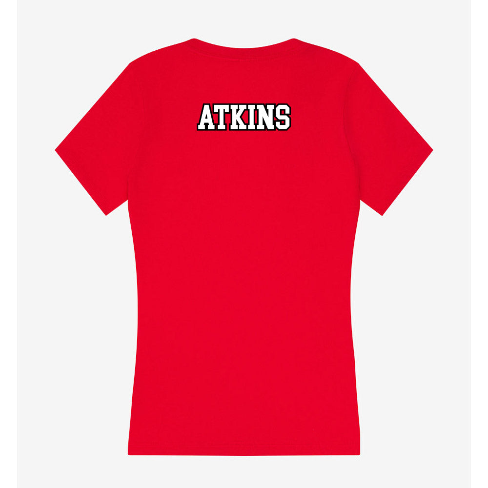 Youngstown State - NCAA Women's Track & Field : Tori Atkins - Women's V-Neck T-Shirt-1