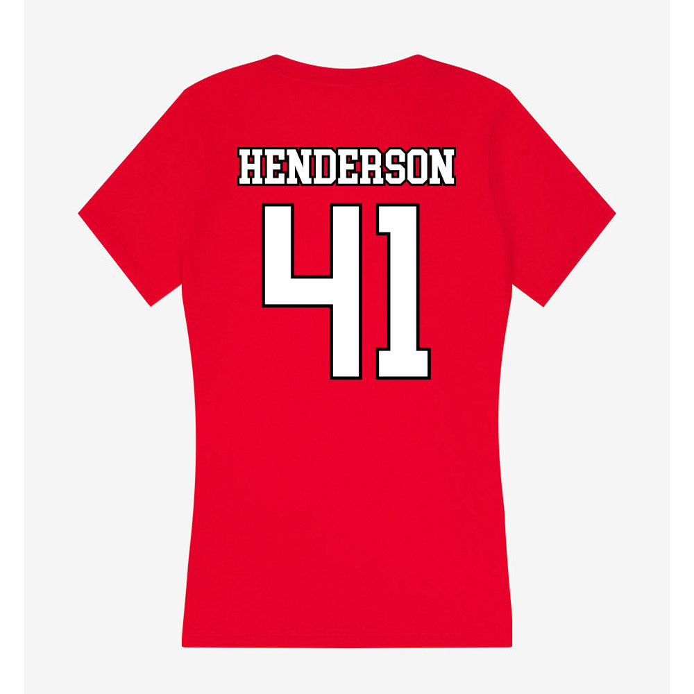 Youngstown State - NCAA Baseball : Mark Henderson - Women's V-Neck T-Shirt-1