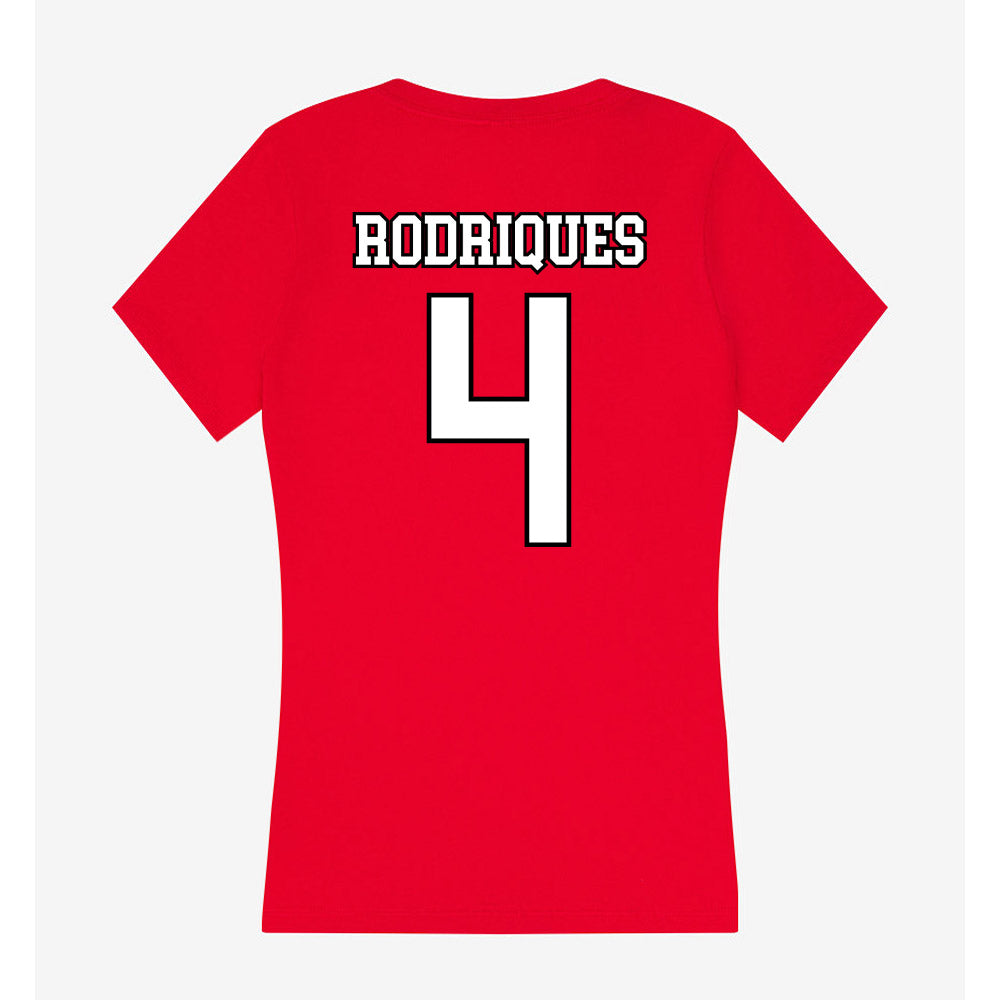 Youngstown State - NCAA Baseball : Michael Rodriques - Women's V-Neck T-Shirt-1