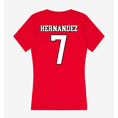Youngstown State - NCAA Women's Basketball : Paulina Hernandez - Women's V-Neck T-Shirt-1
