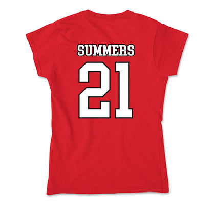 Youngstown State - NCAA Men's Basketball : Elijah Summers - Soft Style Women’s T-Shirt-1