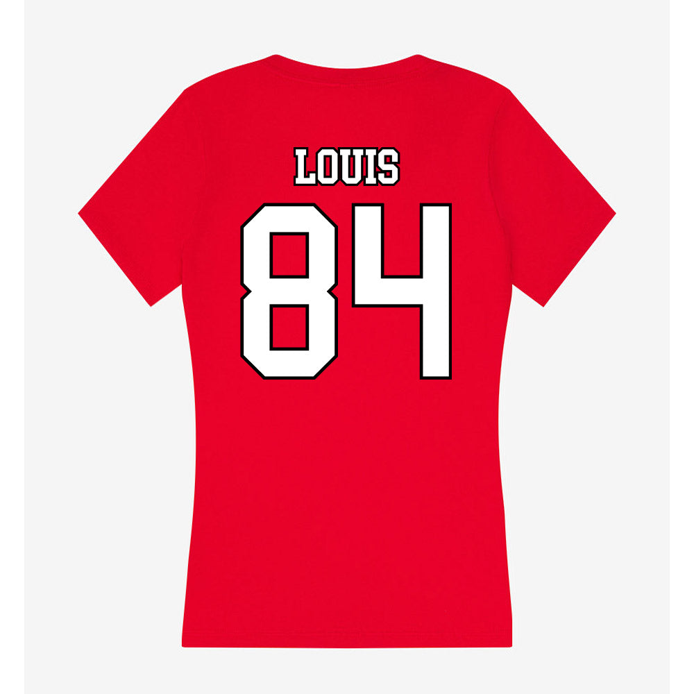 Youngstown State - NCAA Football : Emy Louis - Women's V-Neck T-Shirt-1