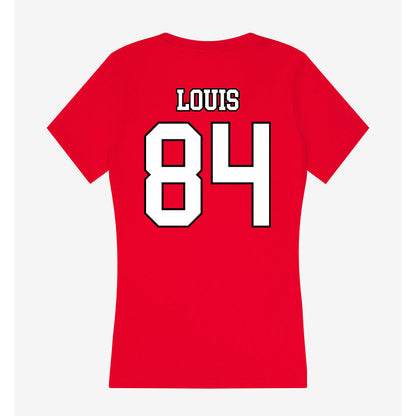 Youngstown State - NCAA Football : Emy Louis - Women's V-Neck T-Shirt-1