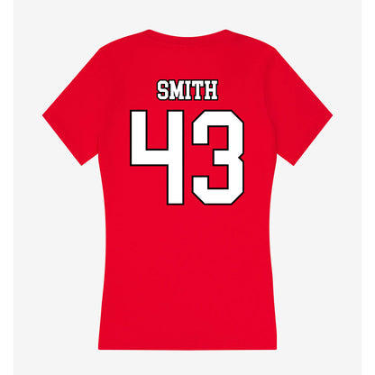 Youngstown State - NCAA Football : Jay Smith - Women's V-Neck T-Shirt-1