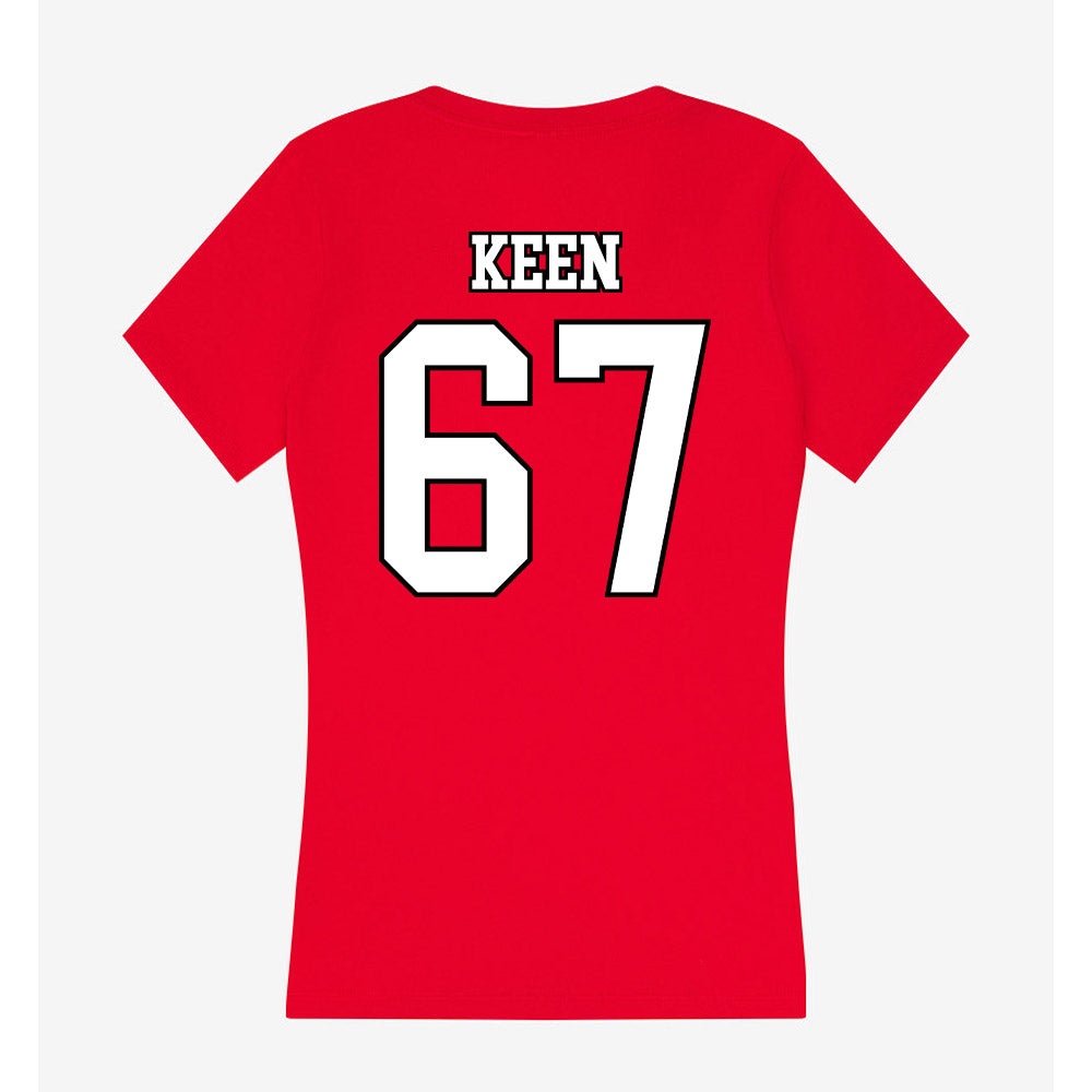 Youngstown State - NCAA Football : Van Keen - Women's V-Neck T-Shirt-1