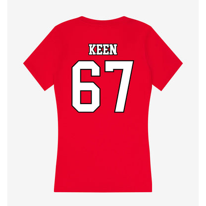 Youngstown State - NCAA Football : Van Keen - Women's V-Neck T-Shirt-1