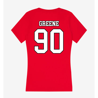 Youngstown State - NCAA Football : Conlan Greene - Women's V-Neck T-Shirt-1