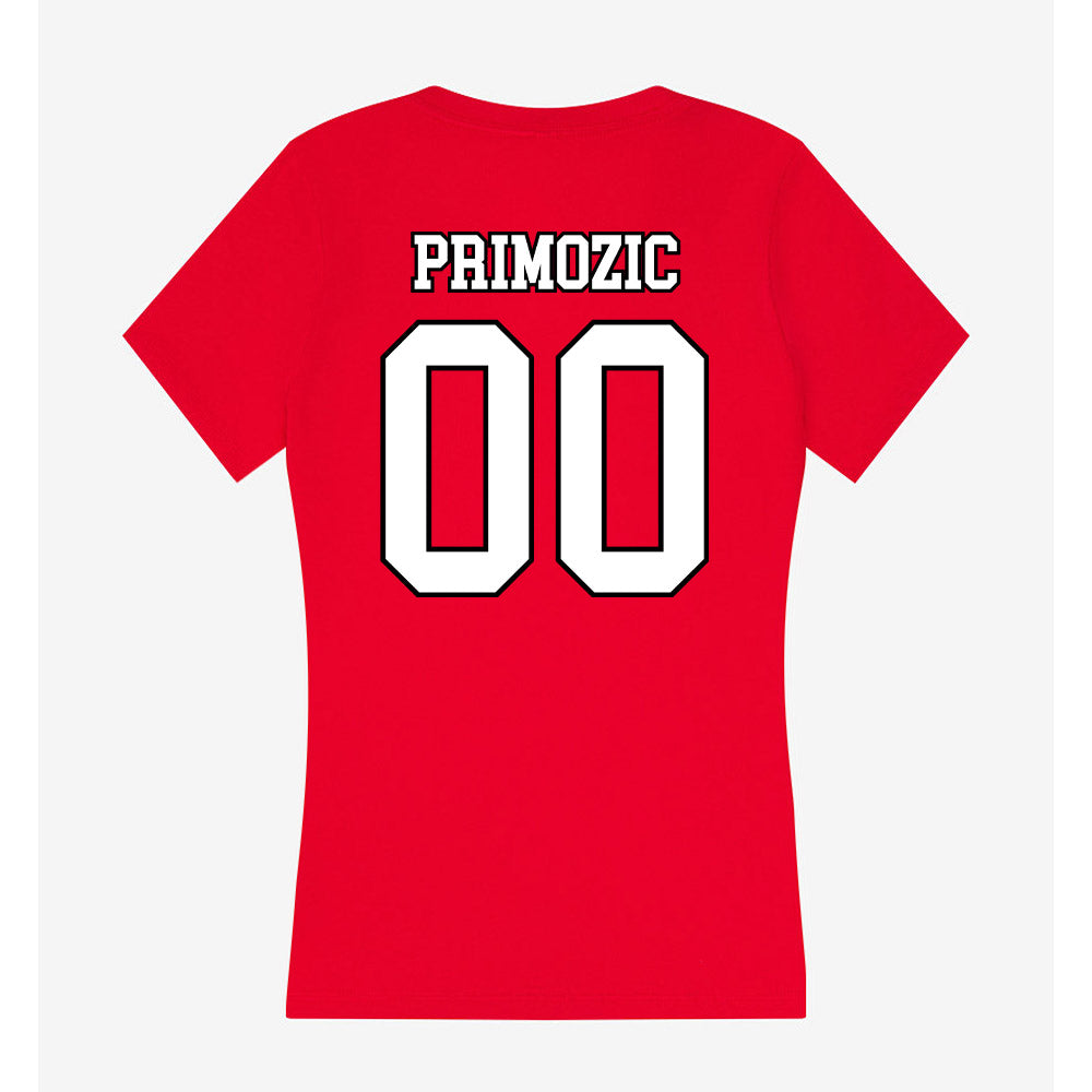 Youngstown State - NCAA Softball : Elaina Primozic - Women's V-Neck T-Shirt-1