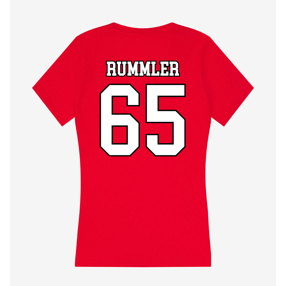 Youngstown State - NCAA Football : Brody Rummler - Women's V-Neck T-Shirt-1