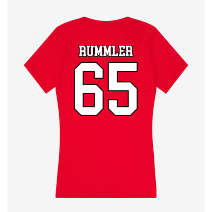 Youngstown State - NCAA Football : Brody Rummler - Women's V-Neck T-Shirt-1