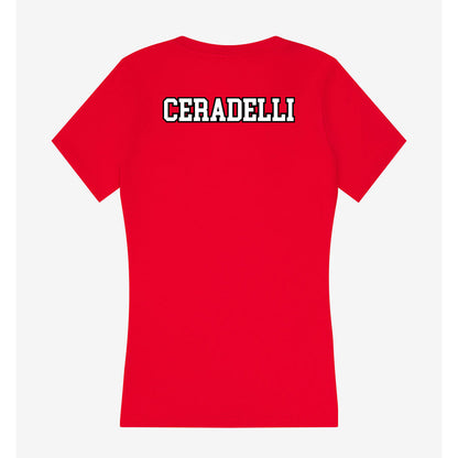 Youngstown State - NCAA Men's Tennis : Matteo Ceradelli - Women's V-Neck T-Shirt-1