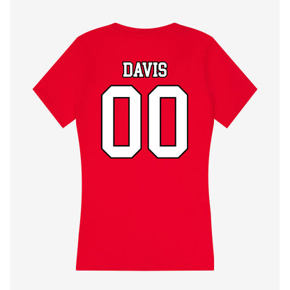 Youngstown State - NCAA Baseball : Bo Davis - Women's V-Neck T-Shirt-1