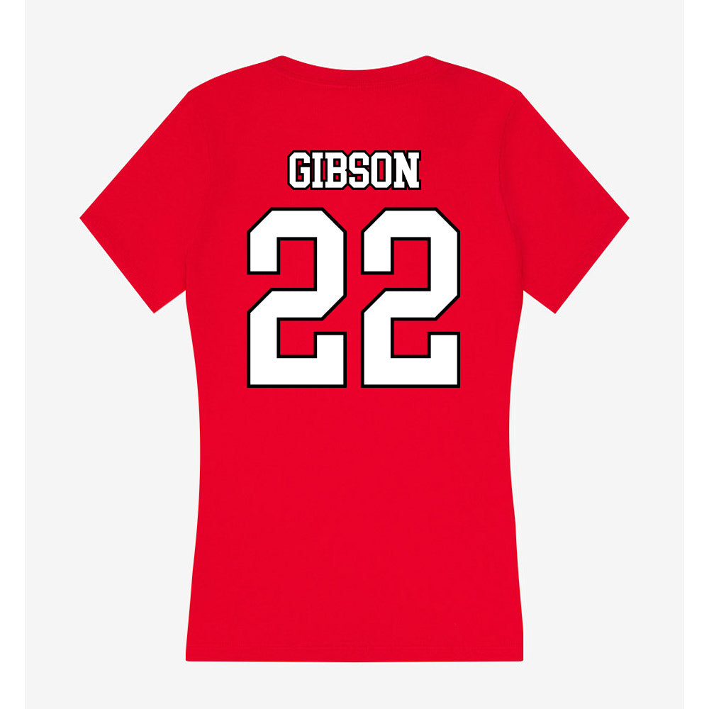 Youngstown State - NCAA Football : Sirr Gibson - Women's V-Neck T-Shirt-1