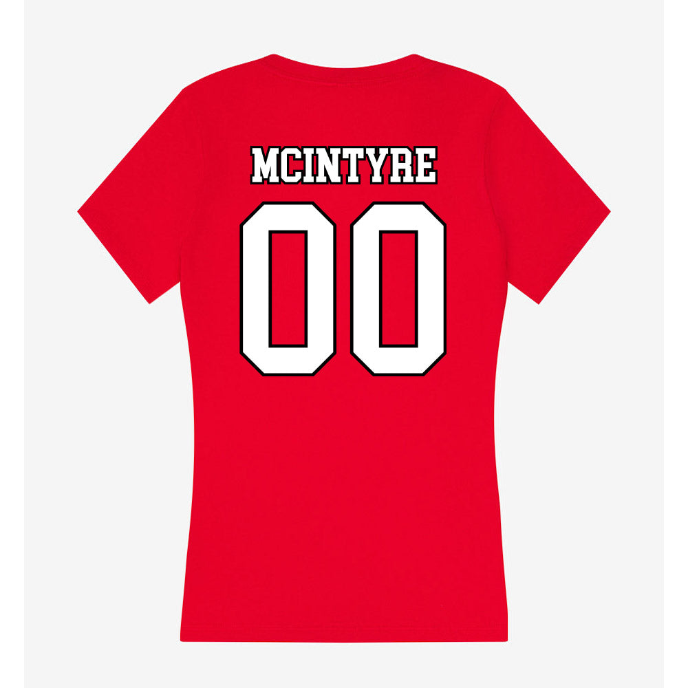 Youngstown State - NCAA Baseball : Charlie McIntyre - Women's V-Neck T-Shirt-1