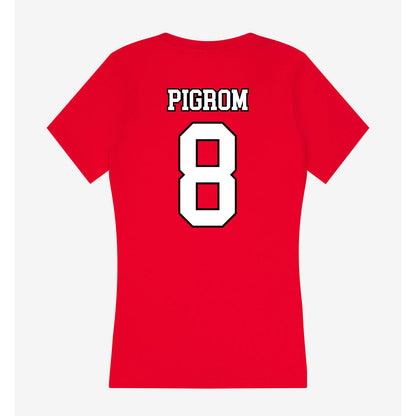 Youngstown State - NCAA Women's Lacrosse : Skylar Pigrom - Women's V-Neck T-Shirt-1
