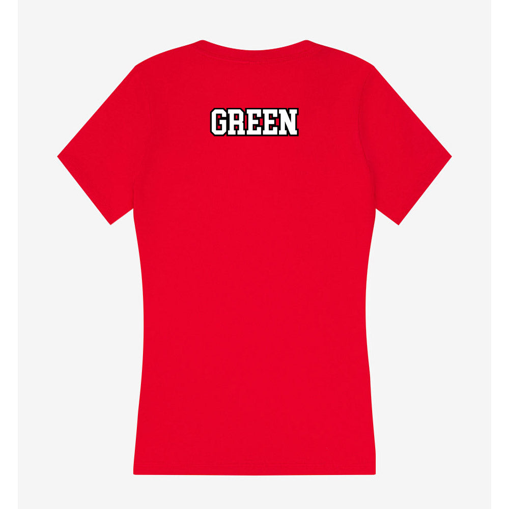 Youngstown State - NCAA Men's Track & Field : Brayden Green - Women's V-Neck T-Shirt-1