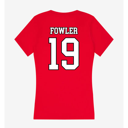 Youngstown State - NCAA Baseball : Thomas Fowler - Women's V-Neck T-Shirt-1
