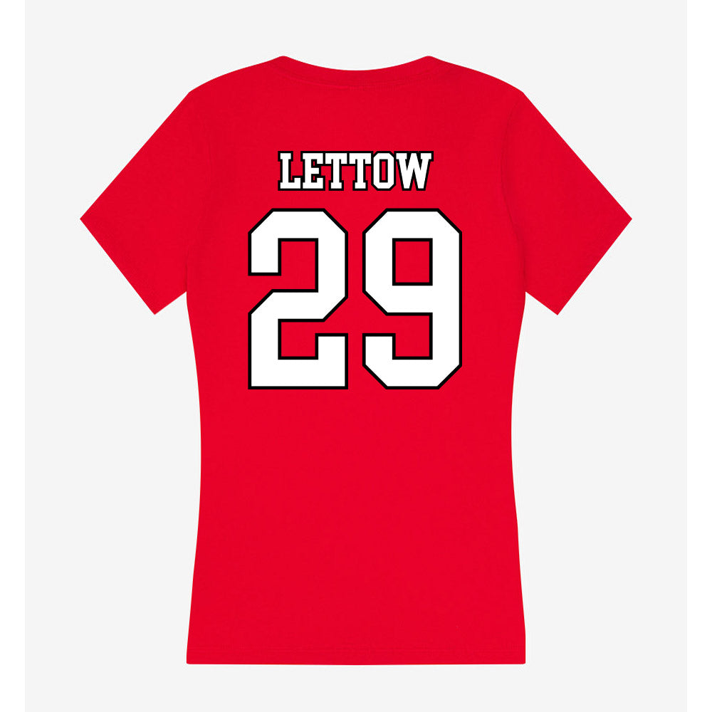 Youngstown State - NCAA Baseball : Dillon Lettow - Women's V-Neck T-Shirt-1