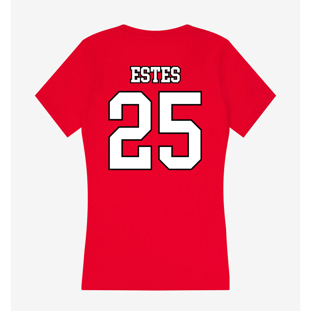 Youngstown State - NCAA Baseball : Sumner Estes - Women's V-Neck T-Shirt-1