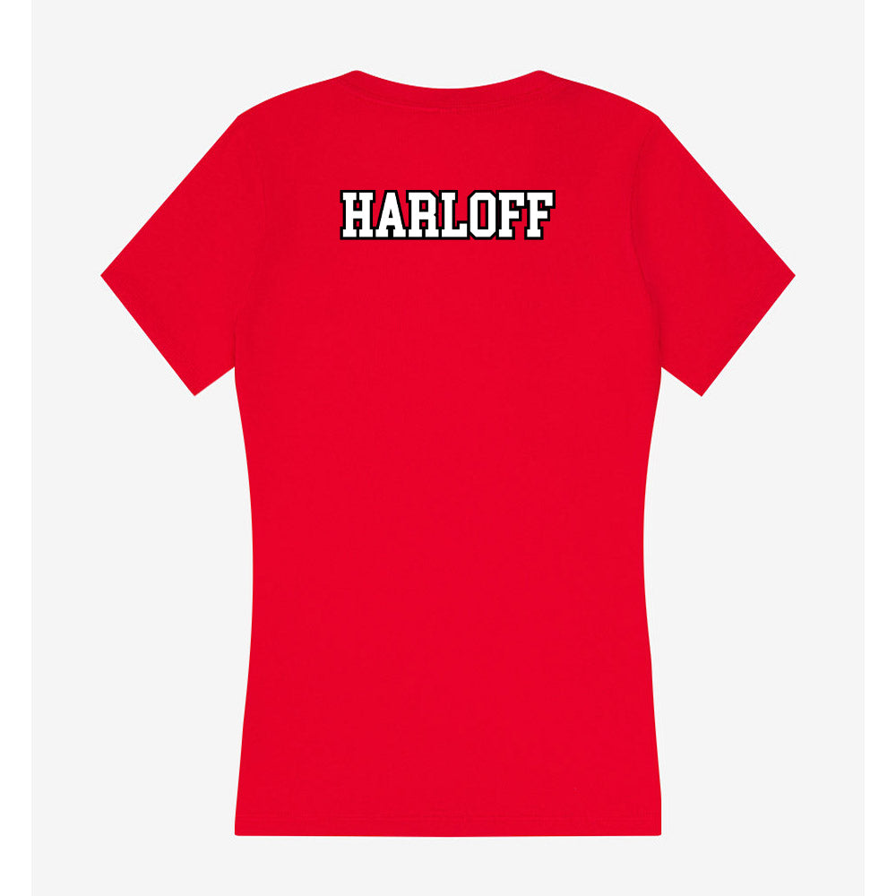 Youngstown State - NCAA Women's Track & Field : Melody Harloff - Women's V-Neck T-Shirt-1