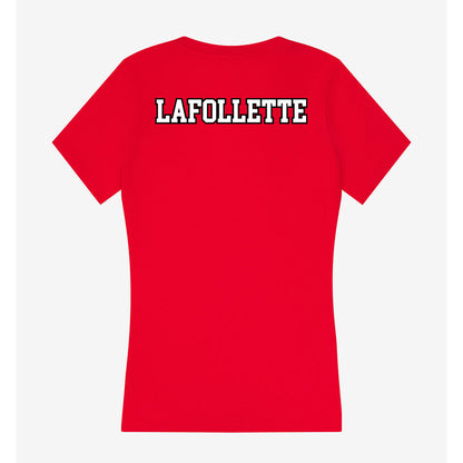 Youngstown State - NCAA Women's Swimming & Diving : Owynn LaFollette - Women's V-Neck T-Shirt-1