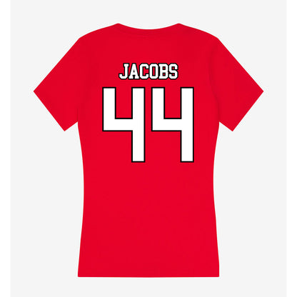 Youngstown State - NCAA Football : Parker Jacobs - Women's V-Neck T-Shirt-1