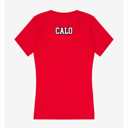 Youngstown State - NCAA Women's Bowling : Malayna Calo - Women's V-Neck T-Shirt-1