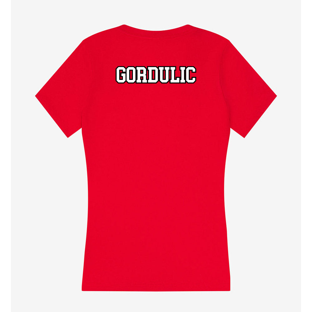 Youngstown State - NCAA Men's Track & Field : Jarett Gordulic - Women's V-Neck T-Shirt-1