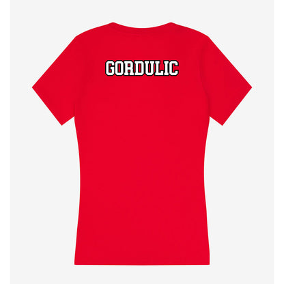 Youngstown State - NCAA Men's Track & Field : Jarett Gordulic - Women's V-Neck T-Shirt-1