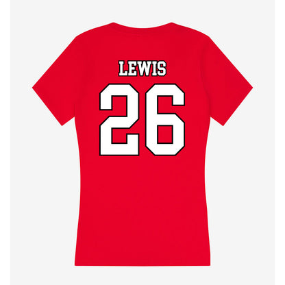 Youngstown State - NCAA Softball : Katelynn Lewis - Women's V-Neck T-Shirt-1