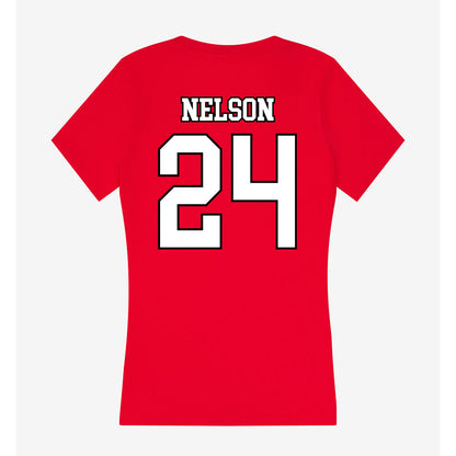 Youngstown State - NCAA Baseball : Braylon Nelson - Women's V-Neck T-Shirt-1