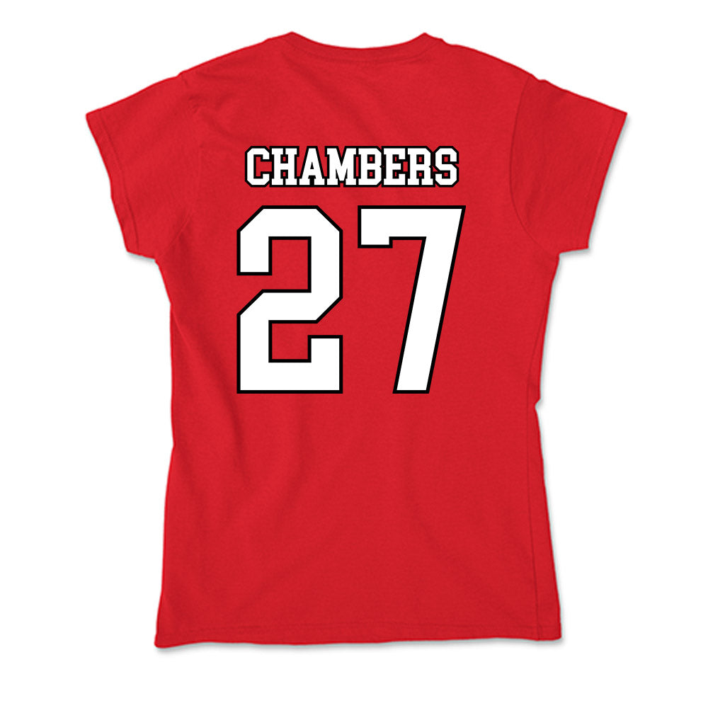 Youngstown State - NCAA Football : Lemondte Chambers - Soft Style Women’s T-Shirt-1