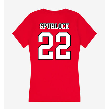 Youngstown State - NCAA Men's Basketball : Jacob Spurlock - Women's V-Neck T-Shirt-1