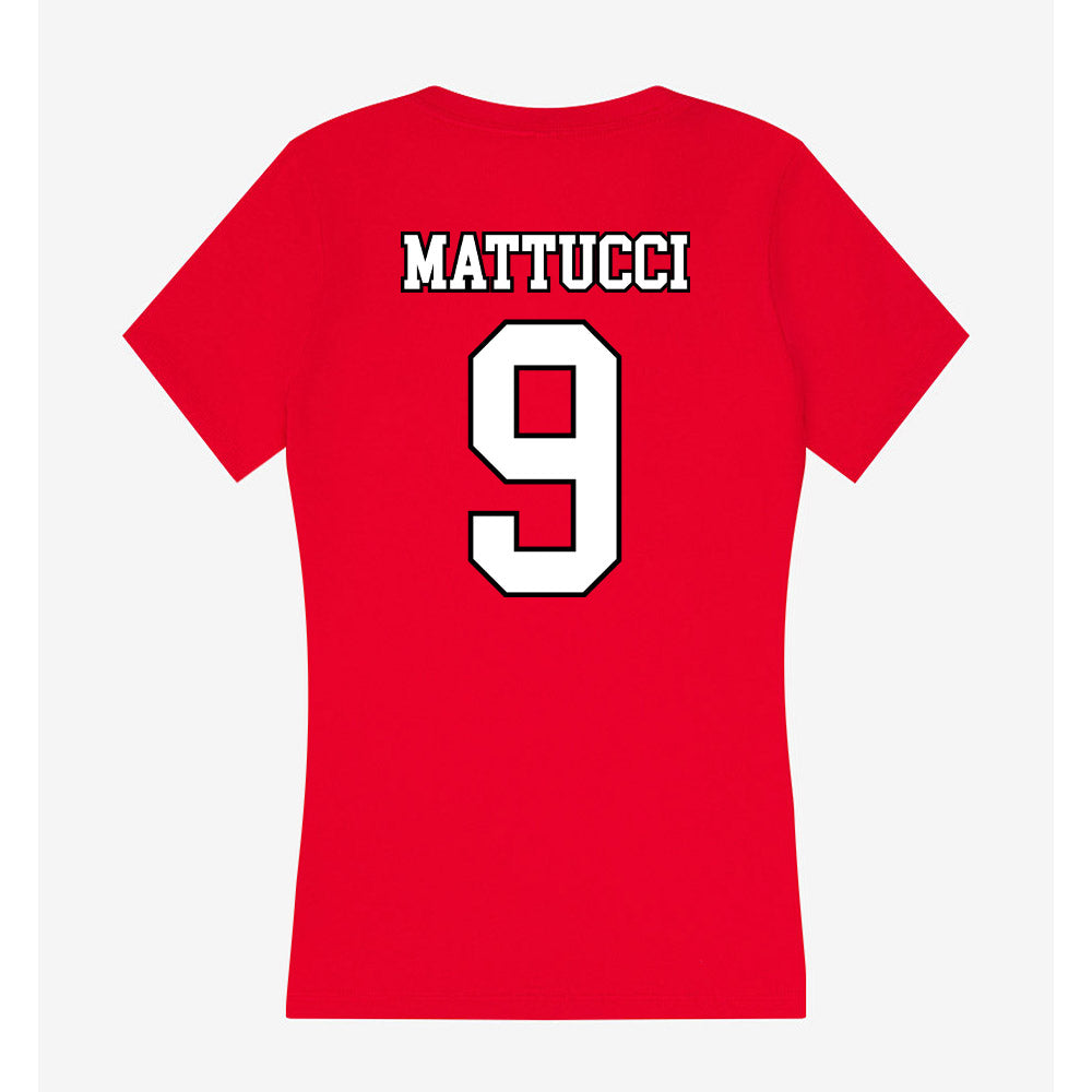 Youngstown State - NCAA Women's Lacrosse : Lillian Mattucci - Women's V-Neck T-Shirt-1
