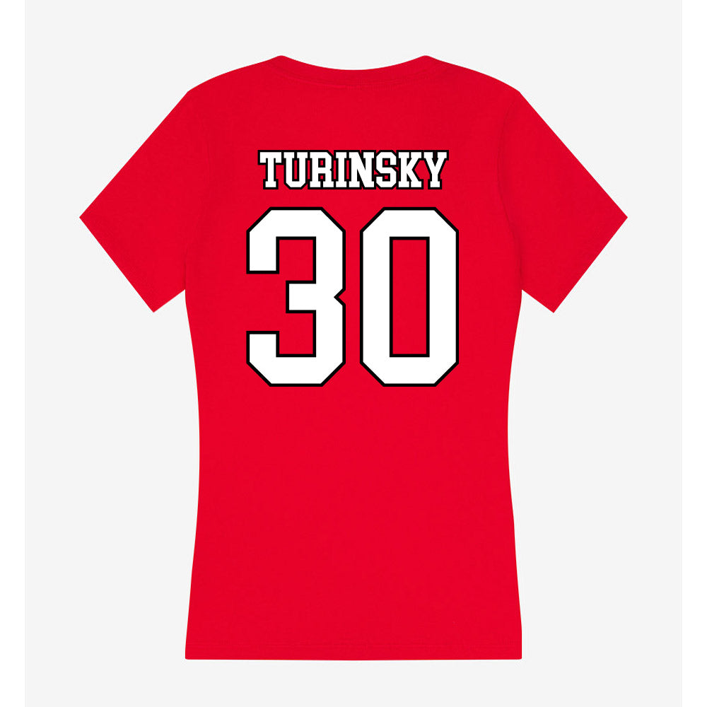 Youngstown State - NCAA Women's Basketball : Kaitlyn Turinsky - Women's V-Neck T-Shirt-1