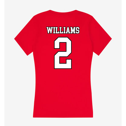 Youngstown State - NCAA Football : Dorian Williams - Women's V-Neck T-Shirt-1