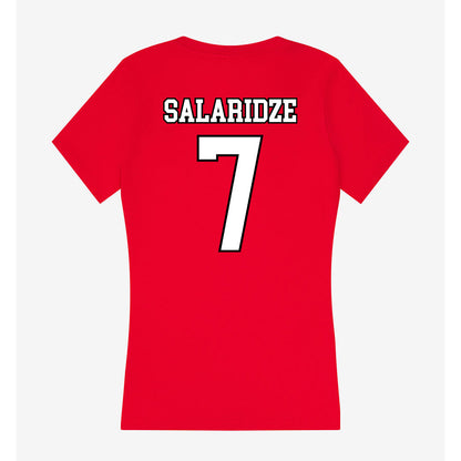 Youngstown State - NCAA Men's Basketball : Vladimer Salaridze - Women's V-Neck T-Shirt-1