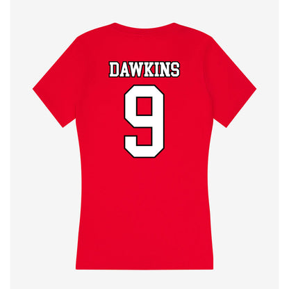 Youngstown State - NCAA Men's Basketball : Bryson Dawkins - Women's V-Neck T-Shirt-1