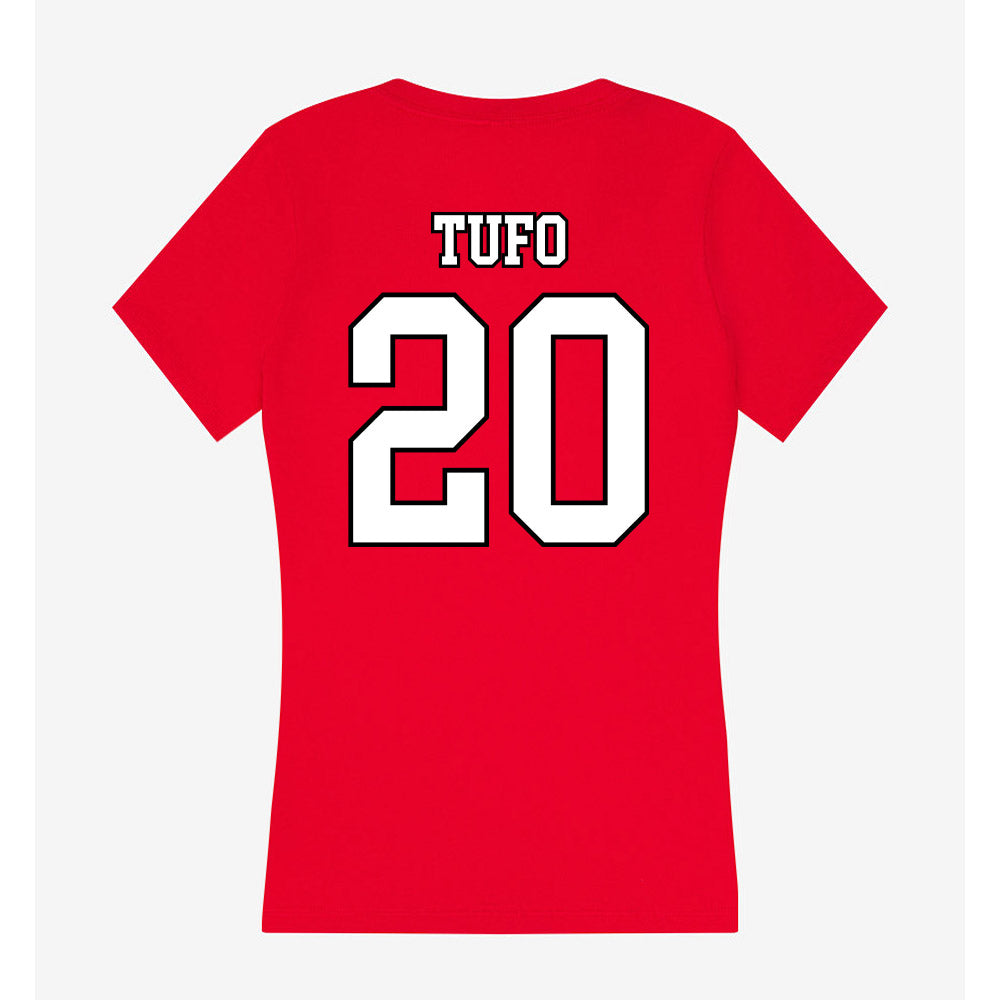 Youngstown State - NCAA Women's Soccer : Jenna Tufo - Women's V-Neck T-Shirt-1