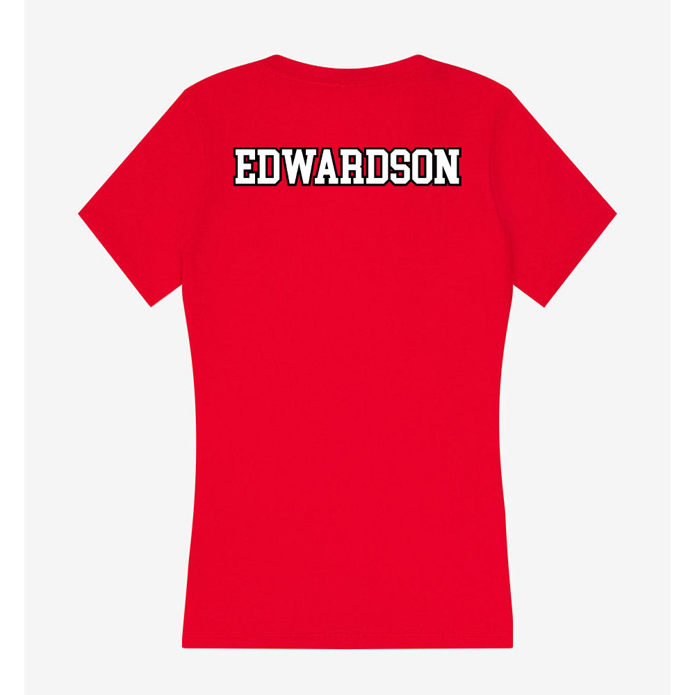 Youngstown State - NCAA Men's Swimming & Diving : Ben Edwardson - Women's V-Neck T-Shirt-1