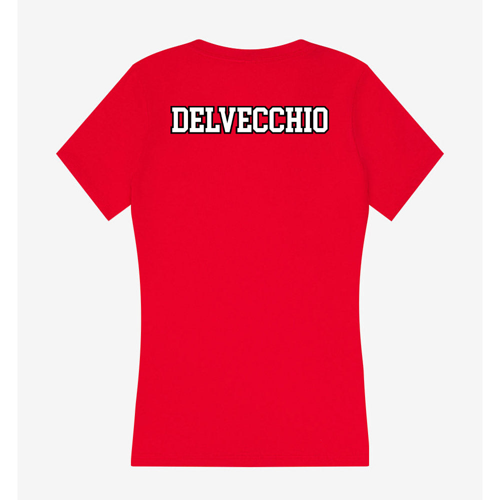 Youngstown State - NCAA Women's Track & Field : Jenna DelVecchio - Women's V-Neck T-Shirt-1