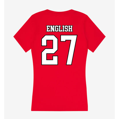 Youngstown State - NCAA Baseball : Aidan English - Women's V-Neck T-Shirt-1
