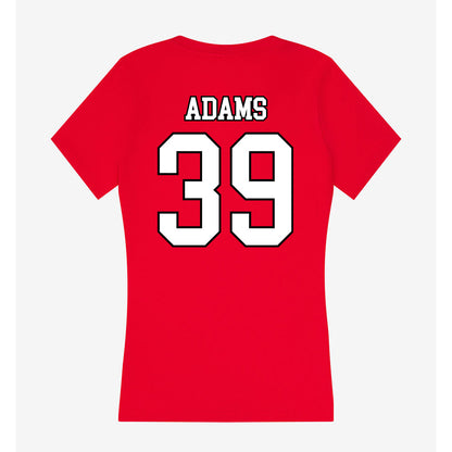 Youngstown State - NCAA Football : Braylen Adams - Women's V-Neck T-Shirt-1