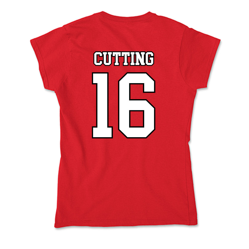 Youngstown State - NCAA Baseball : Garrett Cutting - Soft Style Women’s T-Shirt-1