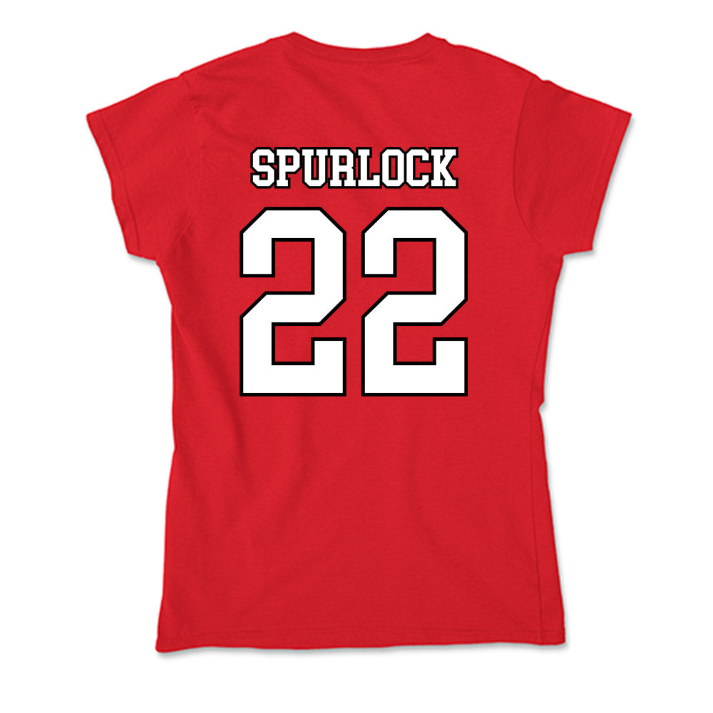 Youngstown State - NCAA Men's Basketball : Jacob Spurlock - Soft Style Women’s T-Shirt-1